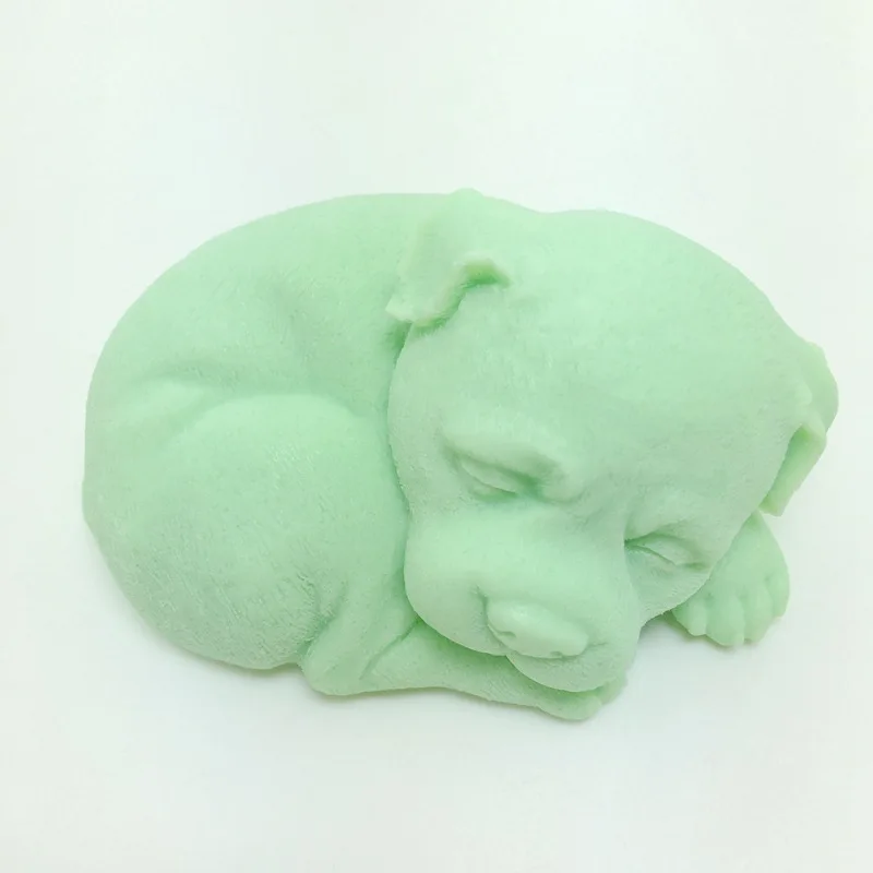 

sleeping dog silicone mold hand soap making DIY silicone mold