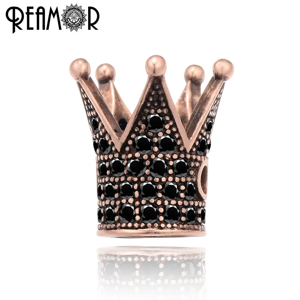 Бусина REAMOR 2 мм черная Micro Pave циркониевая королевская с серебряным покрытием