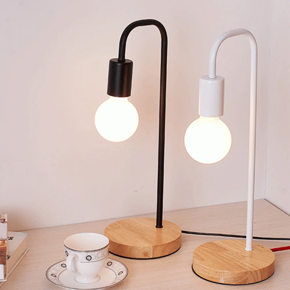 

New Modern Simple Iron Table Lamps Iron Lantern Desk Lights for Living Room Study Bedroom Decoration Eye Protection