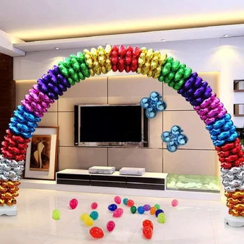 

50pcs 18 inch Heart shape Clover Foil Balloon Arches Column Bracket ffor Opening ceremony celebration Wedding Holiday Decoration