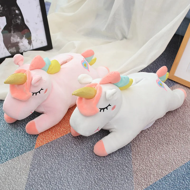 Cute Cartoon Plush Unicorn Tissue Cover Box Paper Container Napkin Storage Holder Case Dispenser Home Decor Room Car Accessory Cute Cartoon Plush Unicorn Tissue Cover Box Paper Container Napkin Storage Holder Case Dispenser Home Decor Room Car Accessory