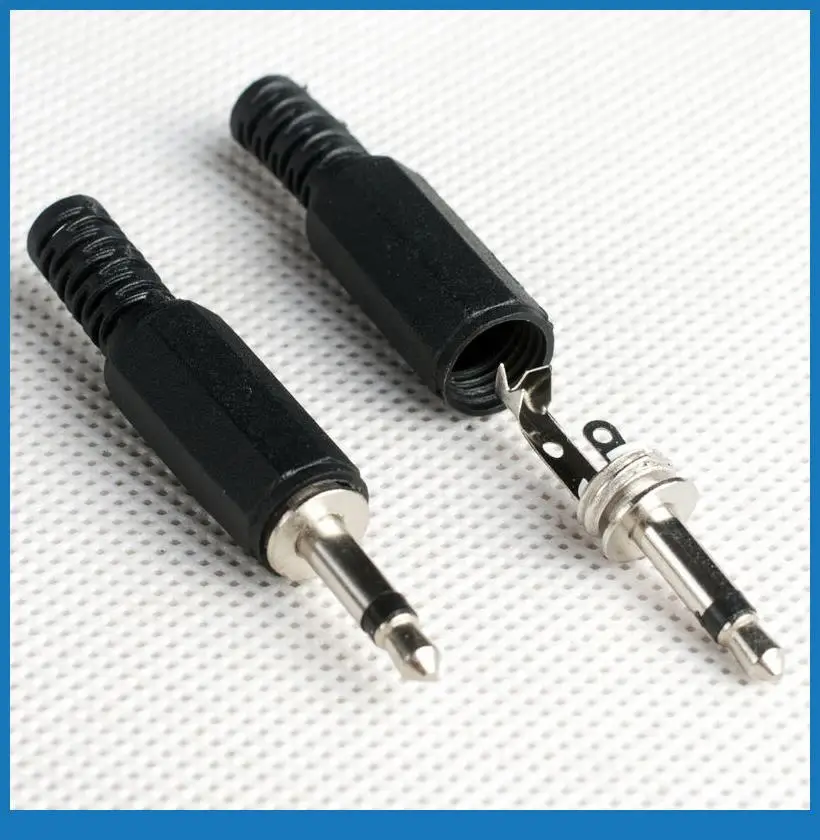 10 pcs, 1/8 '3.5mm Mono JACK PLUG AUDIO 