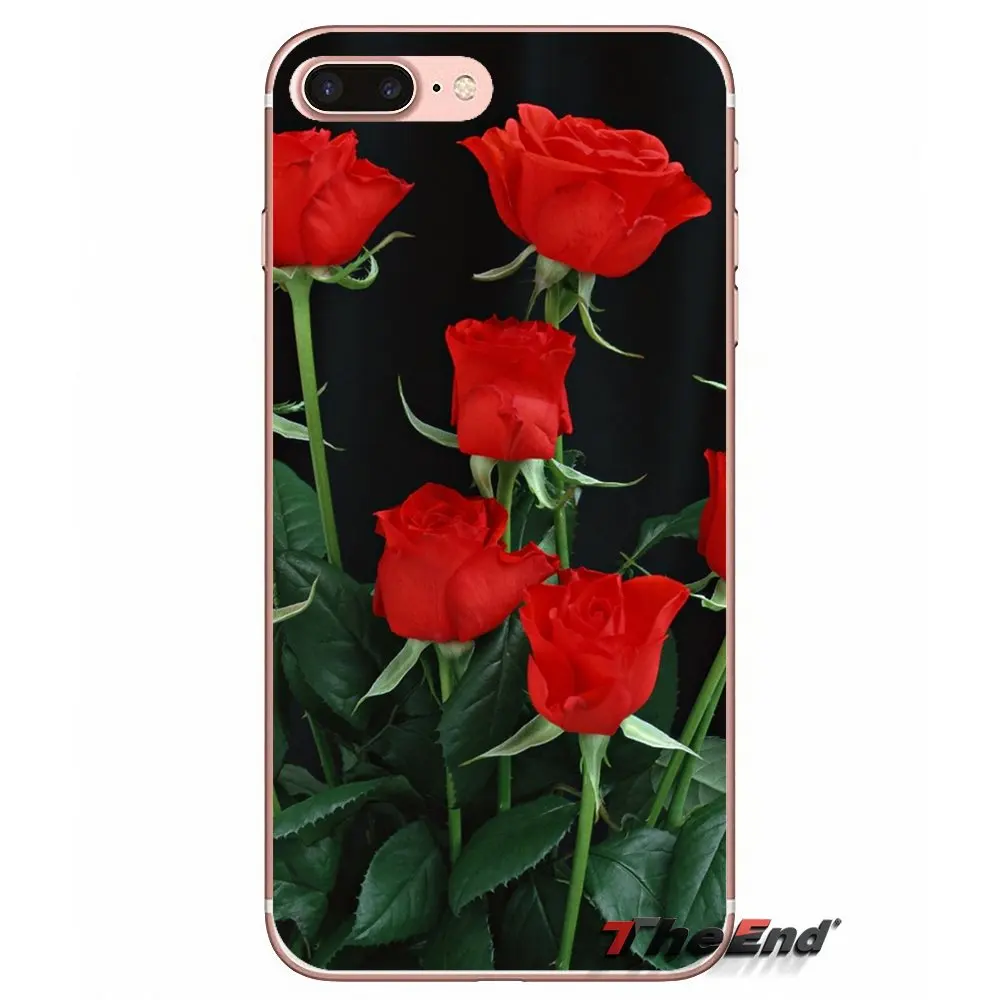 Для Samsung Galaxy J1 J2 J3 J5 J7 A3 A5 A7 2015 2016 2017 J530 J730 Fundas Coque красивый сад красные розы цветы