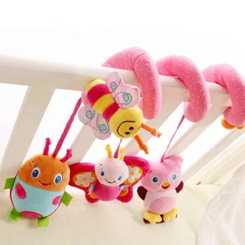 

Baby Plush Bed Winding Toys with Music Hanging Bell Educational Toddler Toy Dolls For Children M09