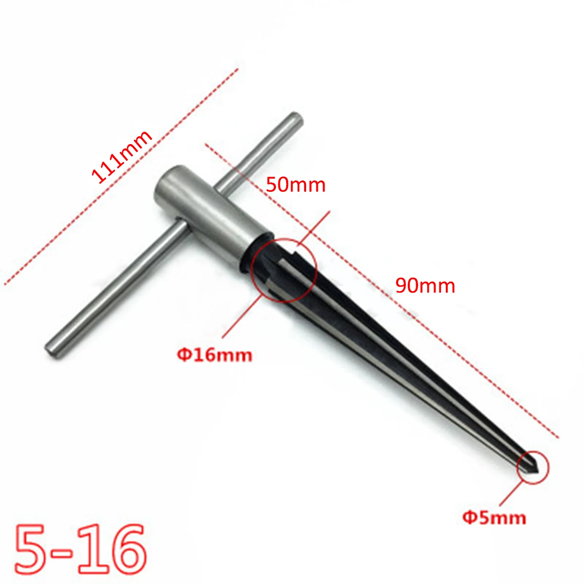 Handheld Tapered Reamer Set 1/8-1/2 Inch & 5/32-5/8 Inch Bridge Pin Hole Tapered Reamers Machinist Luthier Tools 2PCS hand reamer steel reamer tools