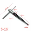 2PCS Handheld Tapered Reamer Set 1/8-1/2 Inch & 5/32-5/8 Inch Bridge Pin Hole Tapered Reamers Machinist Luthier Tools 5