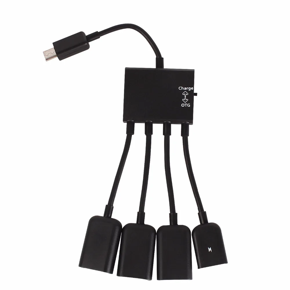 4 портовый микро USB OTG адаптер для зарядного устройства|Кабели питания| |