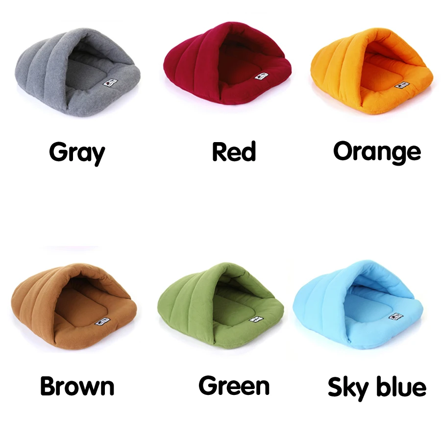 High Quality Warm Sleeping Fleece Dog Bed 6 colors Soft Material keep Warming dog nest Pet Cat Small Dog Puppy Sleeping Bag High Quality Warm Sleeping Fleece Dog Bed 6 colors Soft Material keep Warming dog nest Pet Cat Small Dog Puppy Sleeping Bag