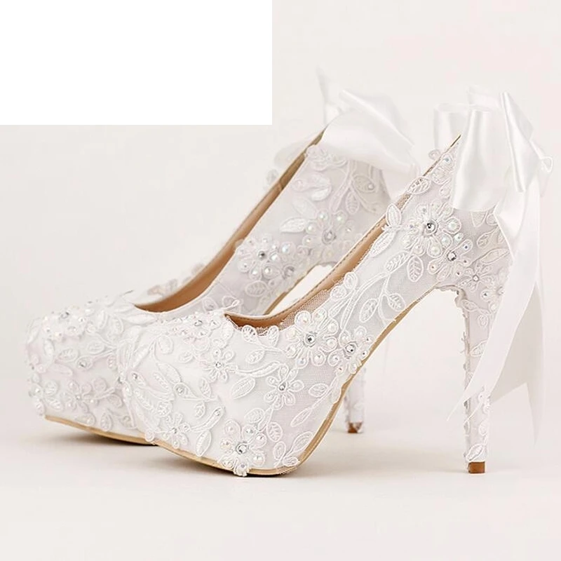 

Sexy Black Lace Formal Dress Shoes Bride Party Prom High Heels Platform Glitter Stiletto Heel Wedding Party Shoes Women Pumps