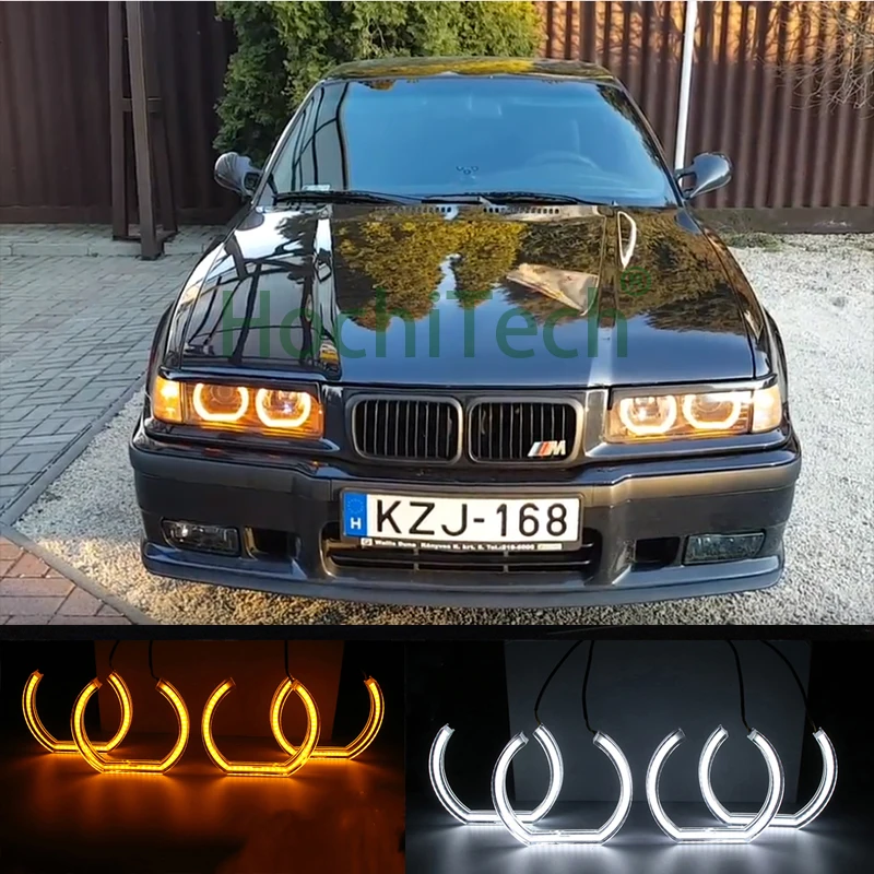 Для BMW E36 3 Series Coupe и кабриолет белый желтый двойной цвет по заказу клиента Стиль