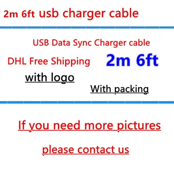 

100pcs/ OD:3.0mm 2m 6ft and 1m USB Data Sync Charger Original Quality Cable For iX XS XR MAX 5 6 7 8 With Original packaging
