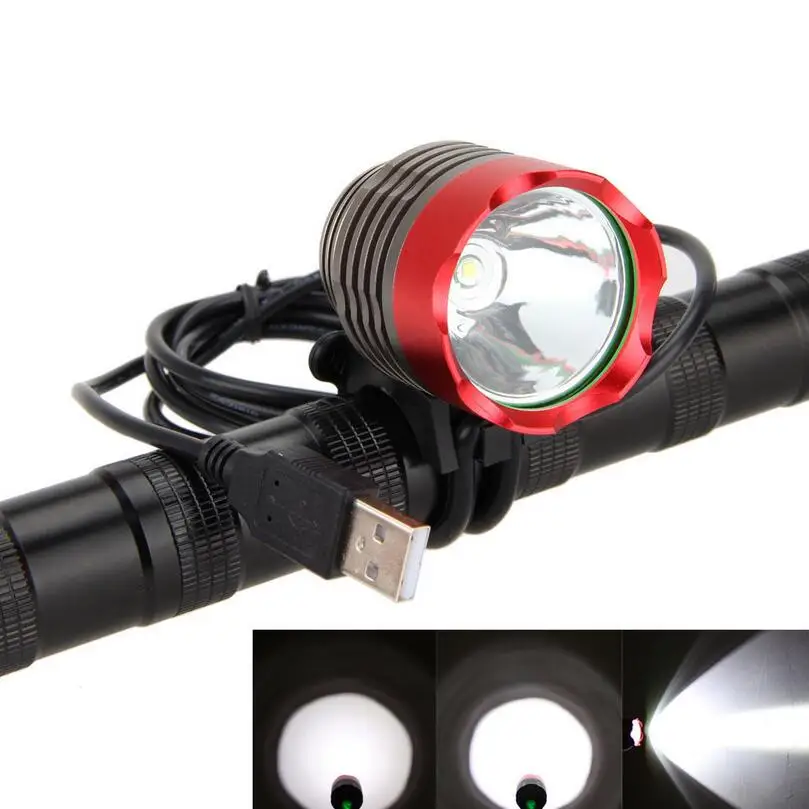 3000LM CREE XM L T6 светодиодный Возможность зарядки при помощи разъема USB светильник