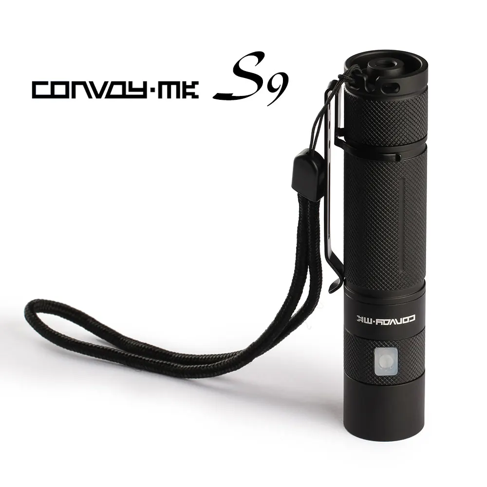 

Convoy S9 flashlight ,cree xml2 inside,1400mA,with micro USB charging port