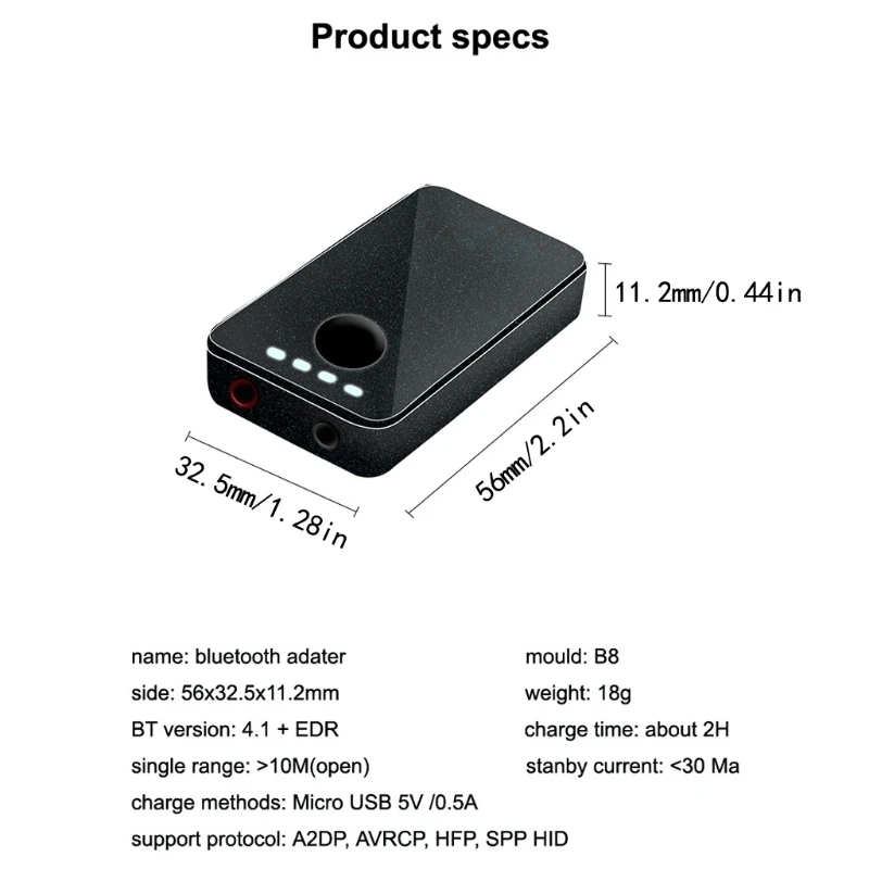 Новый 3 5 мм стерео Bluetooth передатчик + приемник A2DP аудио адаптер для ПК ТВ