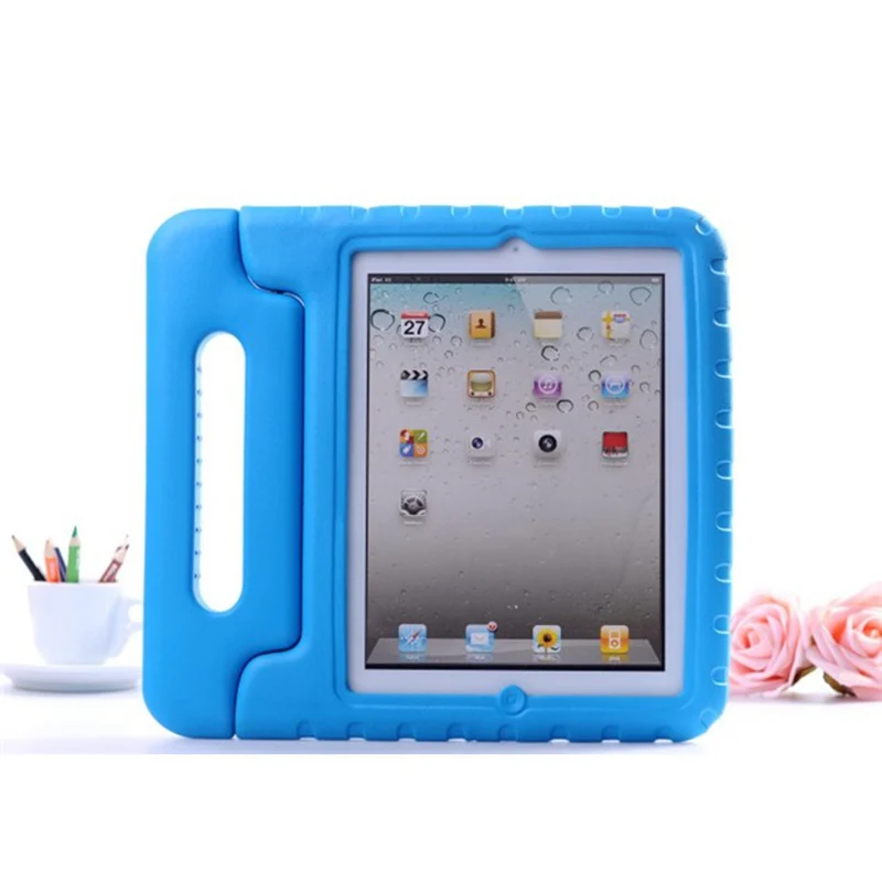 Чехол для Apple iPad 2/3/4 9,7 дюйма EVA чехол для всего тела ударостойкий детская Портативная подставка для iPad 2/3/4 планшет Защитная крышка - Цвет: Синий