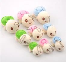 3 צבעים, חדש 3 גדלים, 5 cm-8 cm צב חמוד בובה רך בפלאש ממולא צב תליון צעצוע(China)