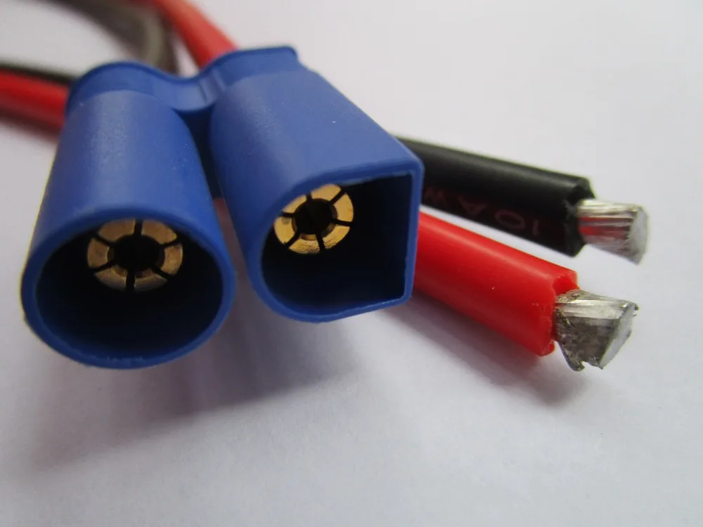 

50 pcs EC5 Male Plug Connector Cable 10AWG 20cm