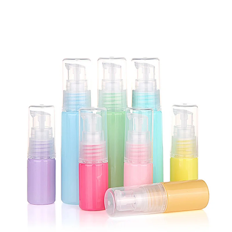 Refillable Portable Mini Empty Cosmetic Container Perfume Traveler Packing Bottle Press Bottle for Lotion Shampoo Bath