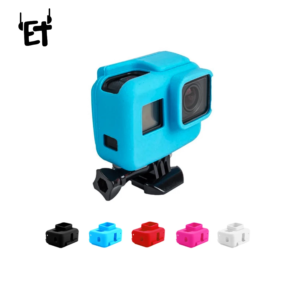 ET GoPro Hero 5 цветной мягкий силиконовый защитный чехол с резиновой рамкой для