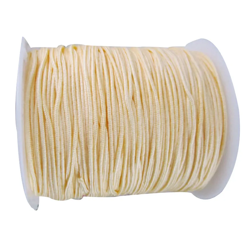 

1.5mm Cream Rattail Satin Braid Nylon Cord+Jewelry Accessories Macrame Rope Bracelet Beading Cords 200m/Roll