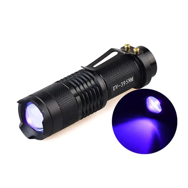 TOPCOM детектор домашних животных черный светильник Скорпион УФ-светильник масштабируемый Ультрафиолетовый флэш-светильник XPE мощный светодиодный светильник