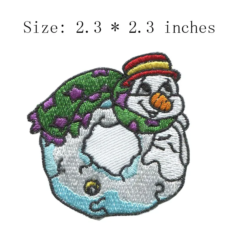 Snowman o embroidery patch 23 wide colourful badgehappy new year Snowman o embroidery patch 23 wide colourful badgehappy new year