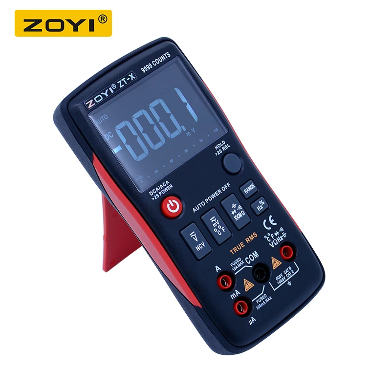 Цифровой мультиметр ZOYI True RMS с кнопкой 9999 отсчетов аналоговой гистограммой