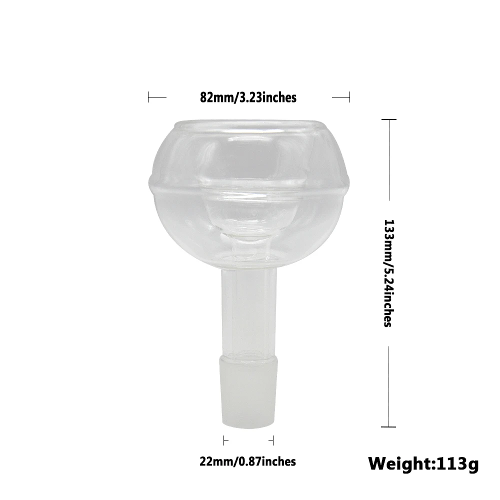 Стеклянная кальянная чаша высотой 123 мм, 1 шт., стеклянная кальянная головка для кальяна, кальянная чаша мелассы, пожалуйста, проверьте размер вашего кальянного сустава