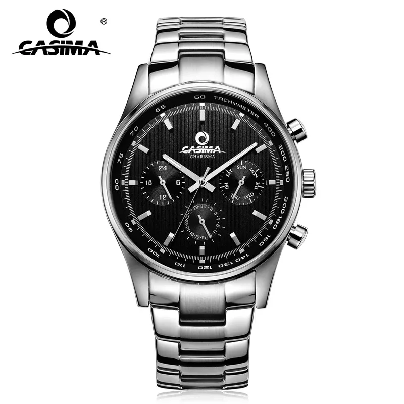

Men's watches Luxury classic wrist fashion business men quartz wristwatches leather band waterproof 100m CASIMA #5114