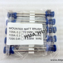 10 шт. матовые Pro-Texturning Кисти, синий цвет, проволока диаметр: 0,2 мм, ювелирные инструменты, матирующие проволочные щетки