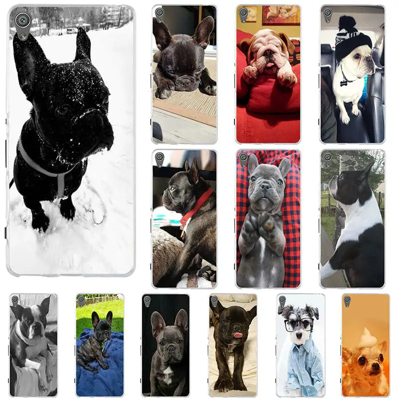 Щенок-Мопс принцесса панель в форме французского бульдога мягкий TPU мобильный