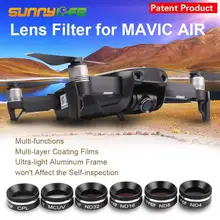 Sunnylife MCUV CPL ND4 ND8 ND16 ND32 Lens Filter for DJI MAVIC AIR Filters UV Polarizer ND Gimbal Camera Lens Cover Sunhood
