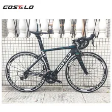 Costelo Speedcoupe из углеродного волокна, шоссейный велосипед рама Полный дорожный велосипед с колесами группа выноса дешевые велосипед