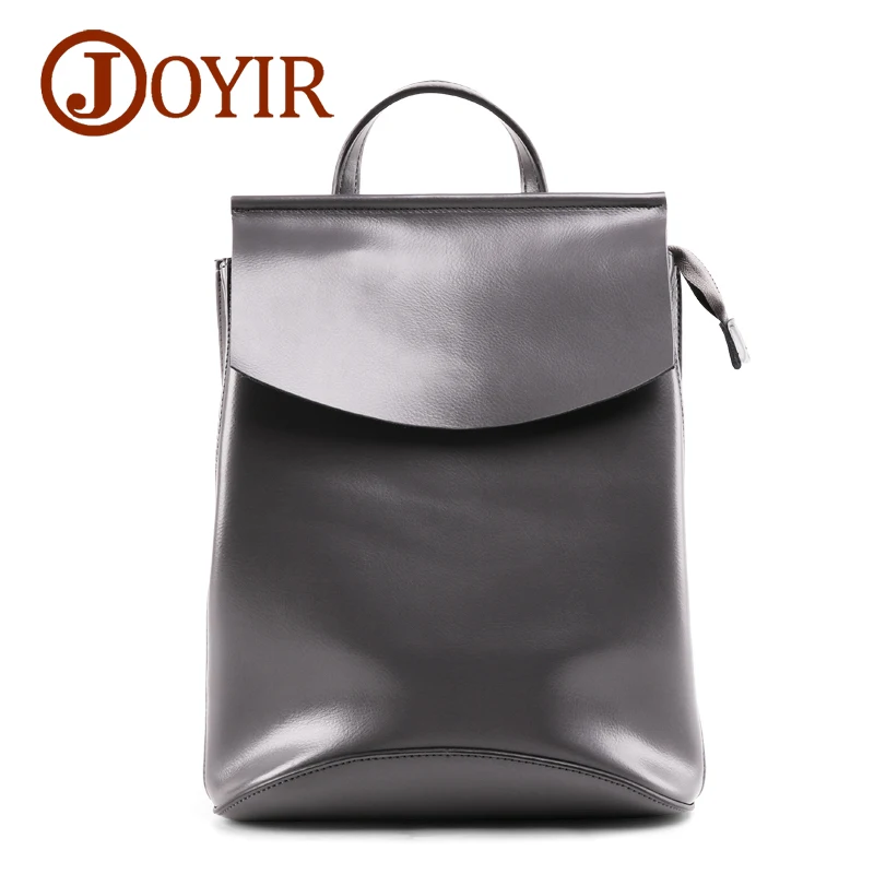 

JOYIR Genuine Leather Women Backpack Leather Ladies Fashion Backpacks Travel Party Rucksack Shoulder School Bags for Teenagers