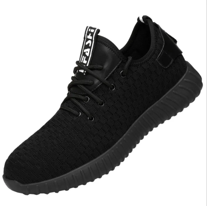 pic shoes Размеры 35-46, мужская легкая обувь со стальным носком тонкие сандалии из сетчатого материала летняя дышащая защитная обувь нескользящие кроссовки для пирсинга - Цвет: pic shoes