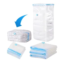 5 Size Durable Household Large Space Saver Saving Storage Bag Vacuum Seal Compressed Organizer with Retail