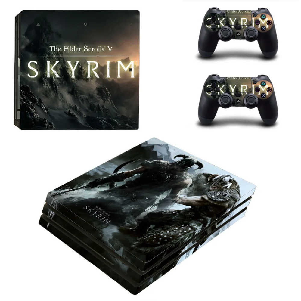 The Elder Scrolls V PS4 Pro Skin Sticker For Sony PlayStation 4 Console and Controllers PS4 Pro Skin Stickers Vinyl Decal|stickers for|stickers for sonysticker vinyl - AliExpress