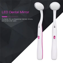 Светодиодный свет Анти-туман стоматологическое зеркало инструмент супер яркий стоматологическое зеркало уход за полостью рта зуб инспекции средство для гигиены полости рта чистый Tool38