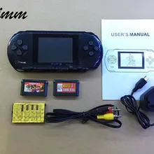 16 бит PXP3 портативная игровая консоль с av-кабелем поддержка ТВ-выход 2 карты игры PXP 3 тонкая станция классические игры