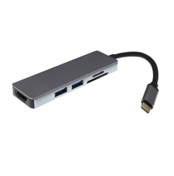 

USB3.1 Type-C hub to HDMI dock USB3.0 multi-function SD TF card reader