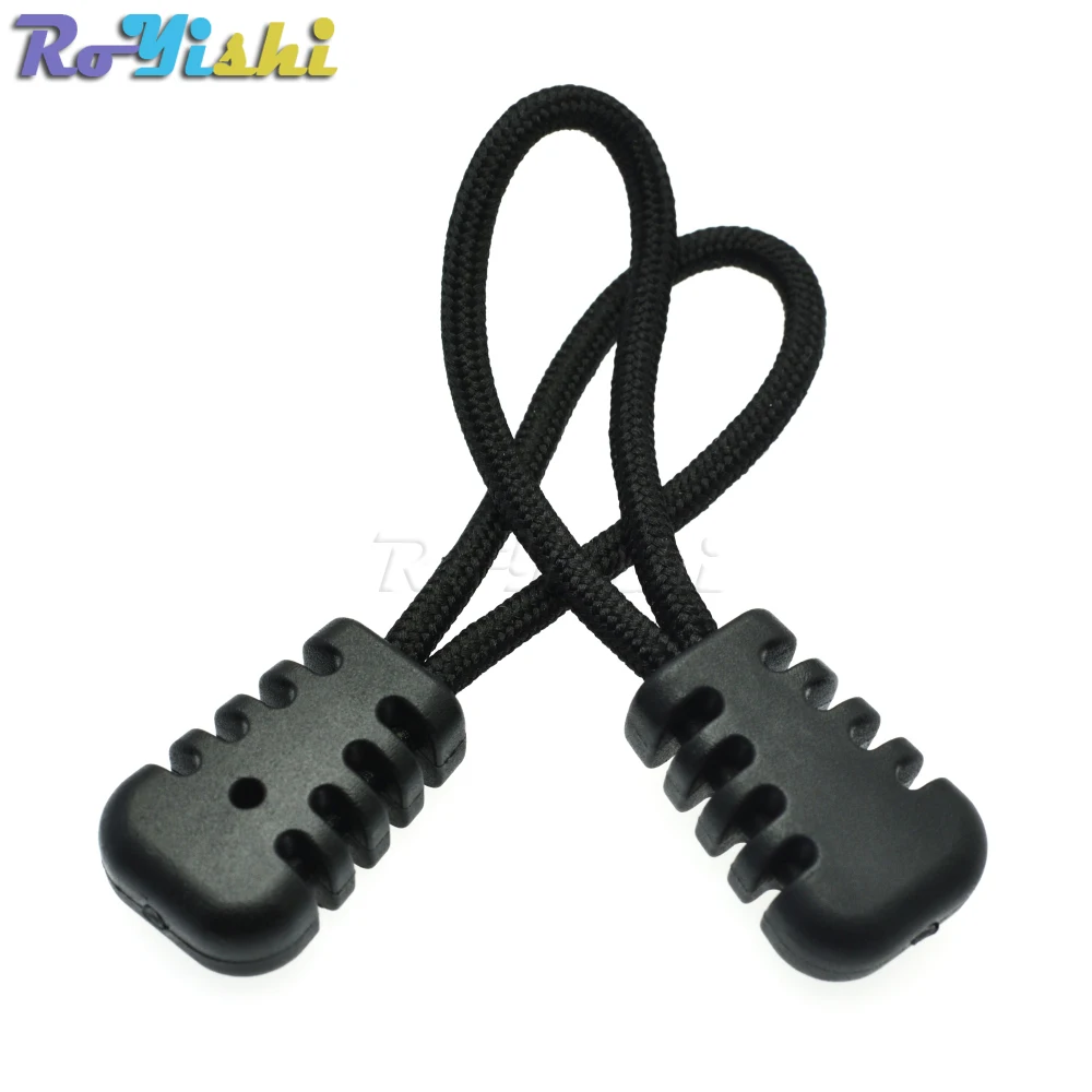 Outdoor Camping Backpack Zipper Pulls Cord Rope Ends Lock Zip Clip Strap