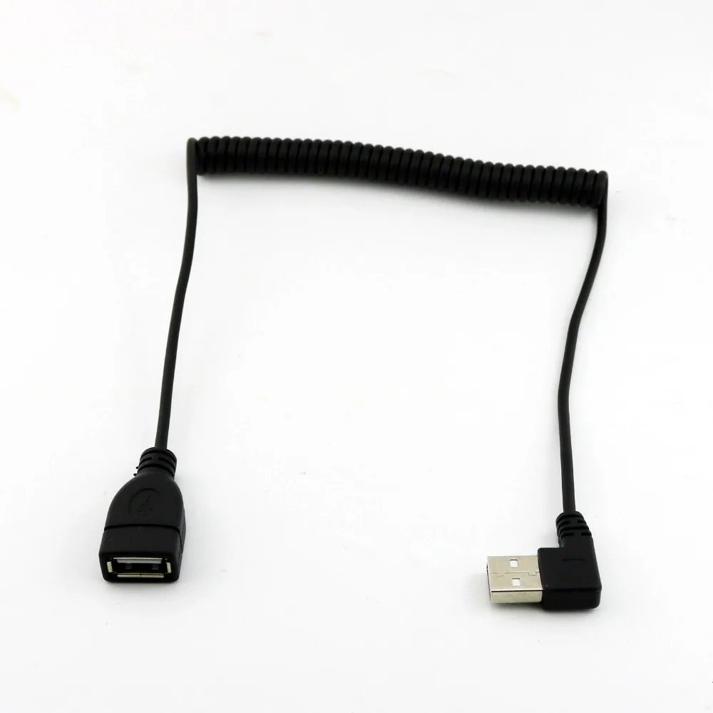 1x USB 2 0 A Φ спиральный адаптер Соединительный кабель 1 5 м левый/правый угол |