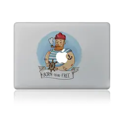 Новая иллюстрация Born to be free Виниловая Наклейка для DIY Macbook Pro/Air 11 13 15 дюймов чехол для ноутбука Наклейка