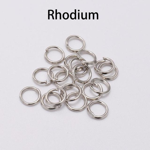 3/4/5/6/7/8/10/12/14/16/20mm Jump Rings Split Rings Necklace Earring Connectors For DIY Jewelry Making Accessories