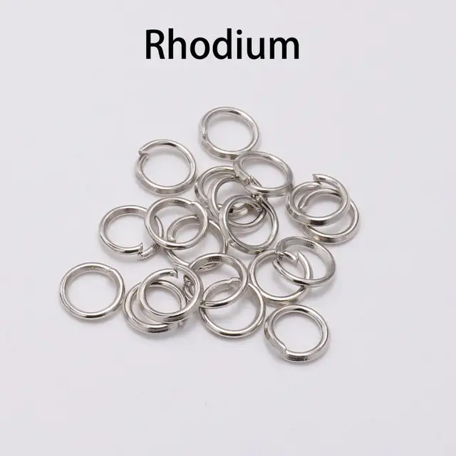 50-200pcs/lot 4 5 6 8 10 mm Jump Rings  Split Rings Connectors For Diy Jewelry Finding Making Accessories Wholesale Supplies White K