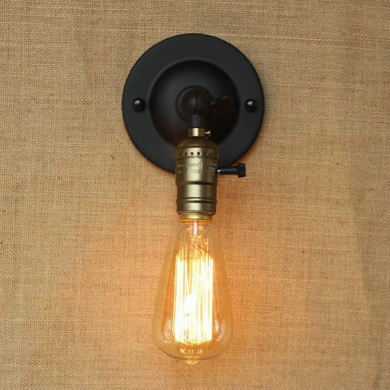 Buy Vintage retro brief wall lights sconce plated Loft