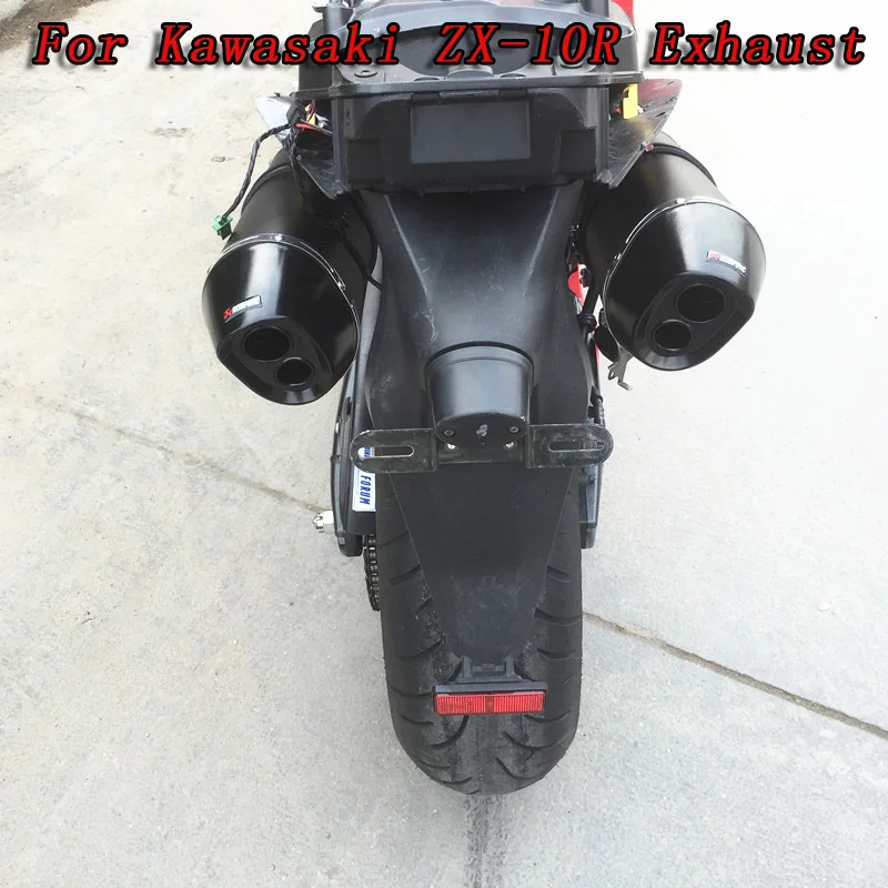 ZX-10R zx10r спереди ссылка заполнения системы moto rclcle глушитель выхлопной трубы escape moto для Kawasaki ZX10R 2006-2007
