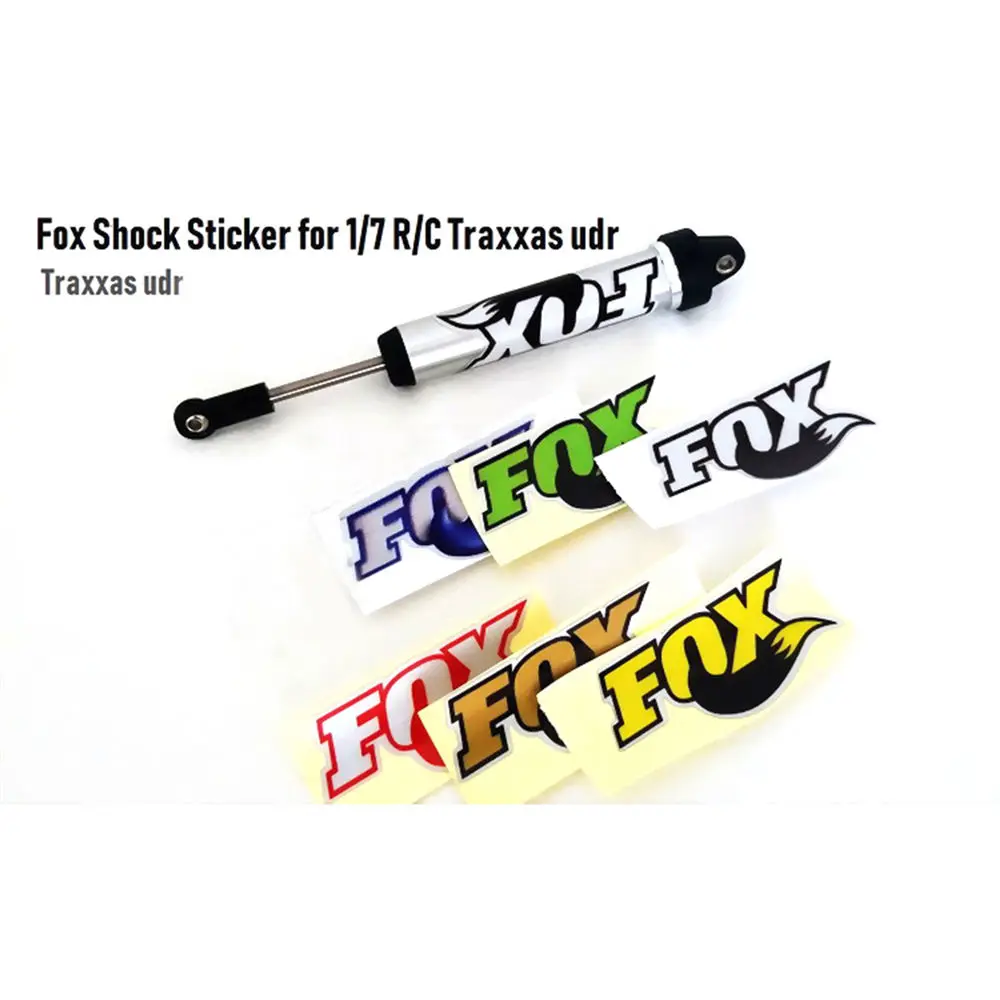 

4 PCS PVC Shock Absorbers Racer Decals Skin Sticker Cover for 1/7 TRAXXAS Unlimited Desert Racer UDR Remote Control accessories