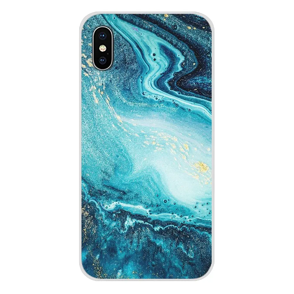 Мраморный зеленый камень для Apple iPhone X XR XS MAX 4 4S 5 5S 5C SE 6 6S 7 8 Plus ipod touch аксессуары