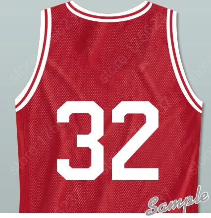 Marcus-Henderson-32-Piedmont-Penguins-High-School-Basketball-Jersey-Throwback-Red-Customized-Any-Size-Name-And